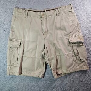 Timberland Cargo Shorts Men 38‎ Khaki Cotton Y2K Baggy